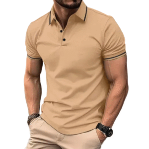 GolfThing Cotton Blend Stretch Polo Shirt