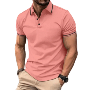 GolfThing Cotton Blend Stretch Polo Shirt