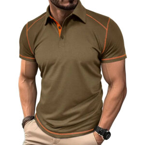 GolfThing Contrast Polo Shirt