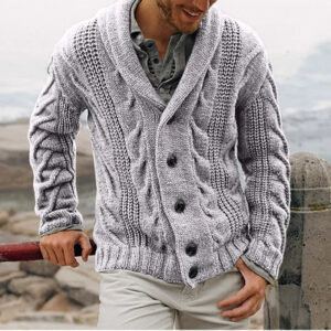 GolfThing Classic Knit Cardigan Sweater