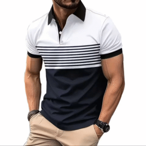 GolfThing Pattern Print Polo Shirt