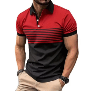 GolfThing Pattern Print Polo Shirt