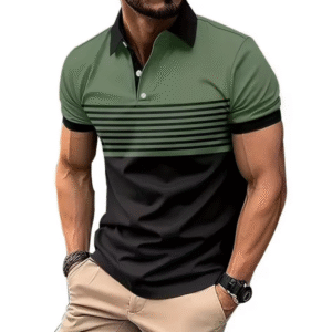 GolfThing Pattern Print Polo Shirt