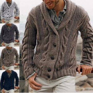 GolfThing Classic Knit Cardigan Sweater